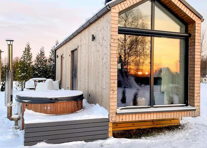 Eco With A Hot Tub And Sauna Holiday home Parnu